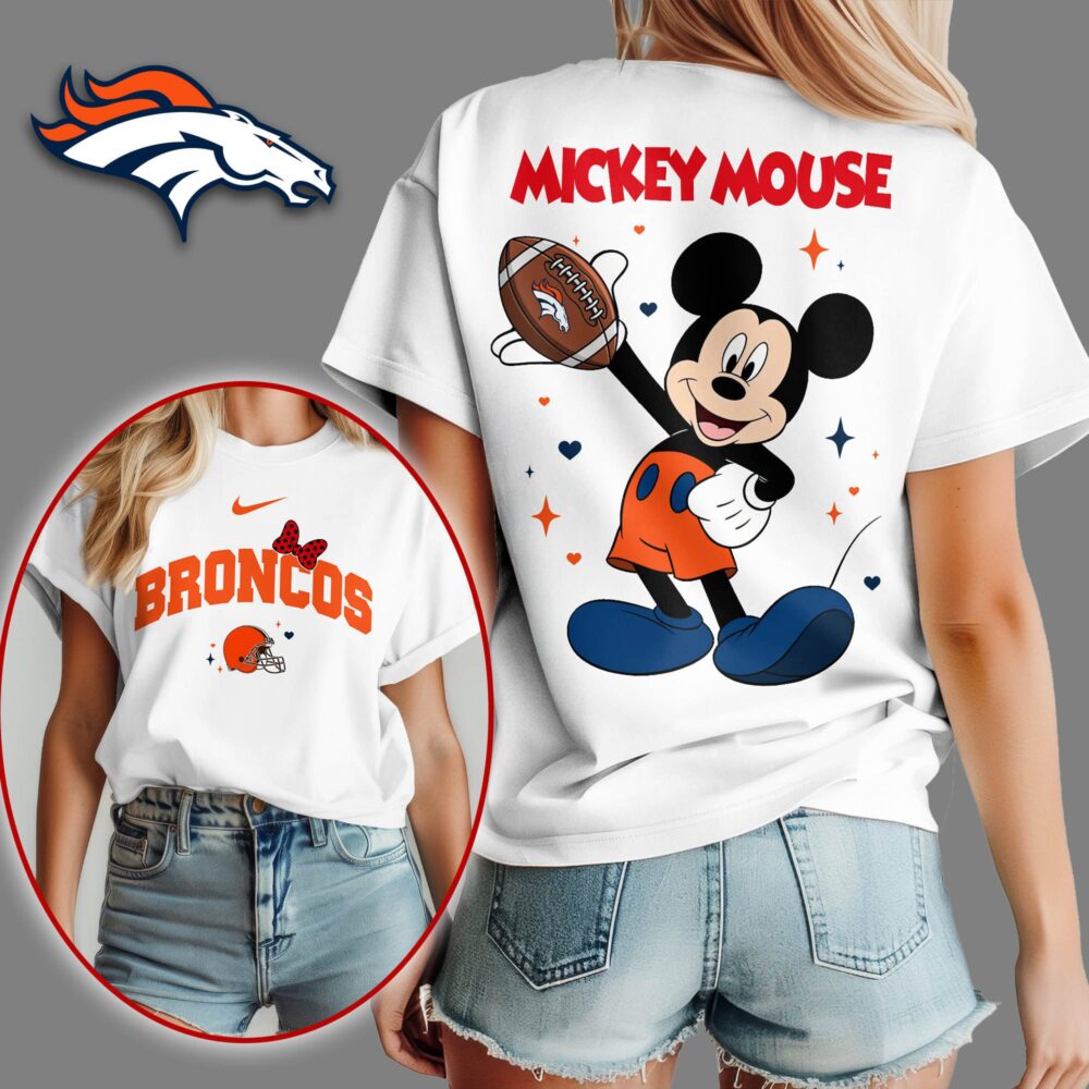 Denver Broncos | Premium NFL Mickey Mouse Fan 3D Shirt NY