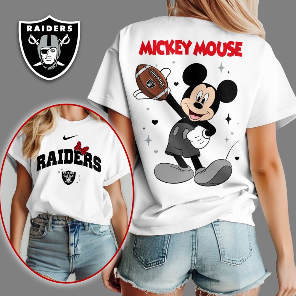 Las Vegas Raiders | Premium NFL Mickey Mouse Fan 3D Shirt NY