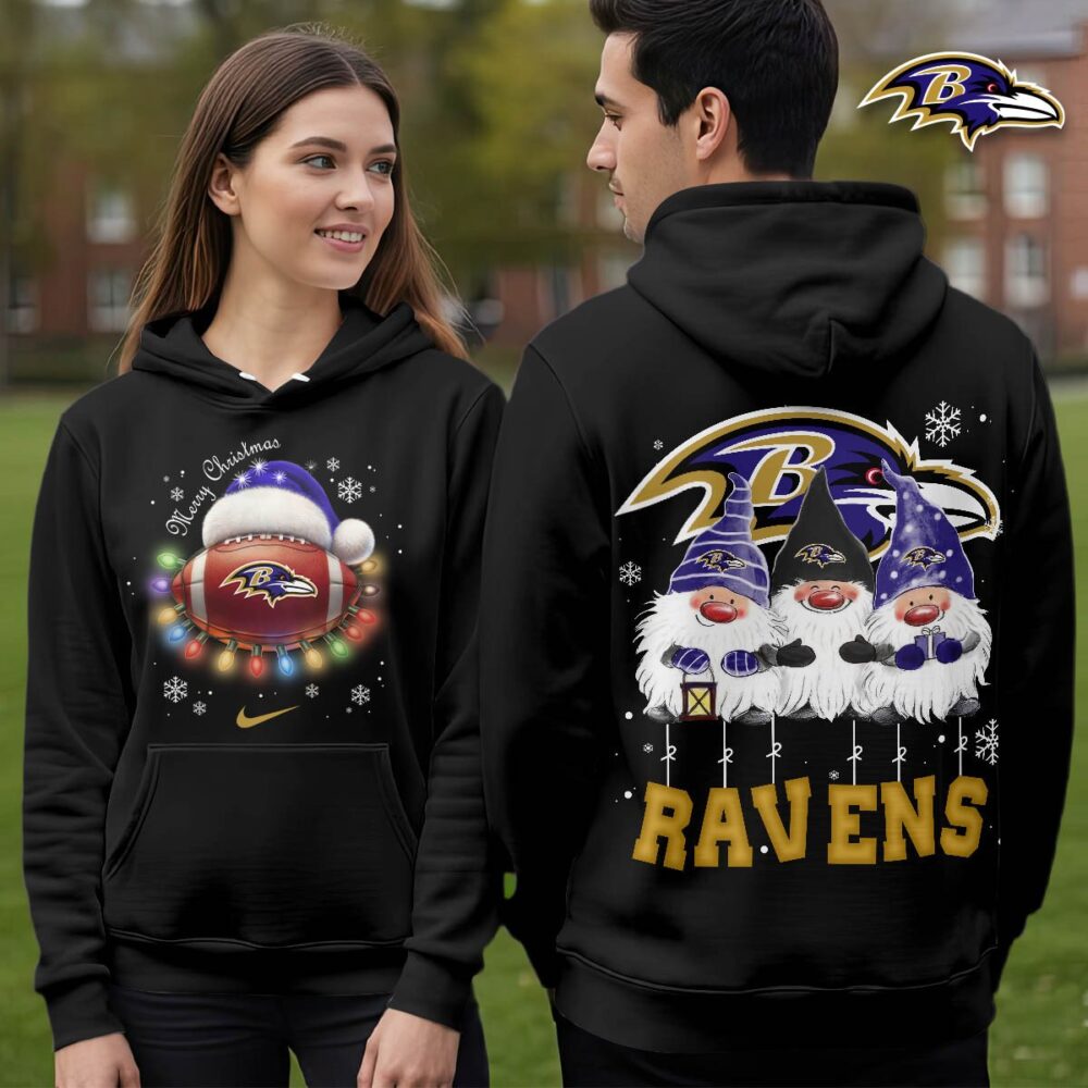 Baltimore Ravens | Premium NFL Christmas Gnomes Hoodie NY