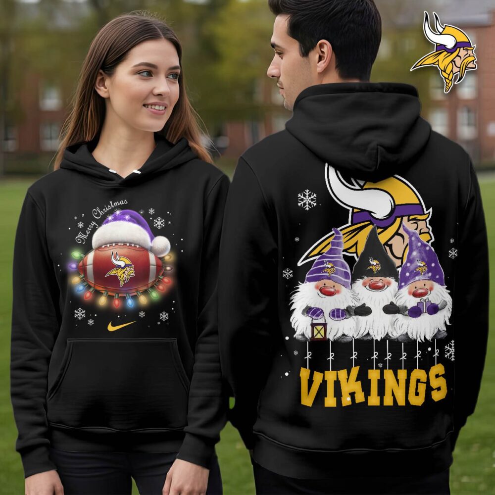 Minnesota Vikings | Premium NFL Christmas Gnomes Hoodie NY