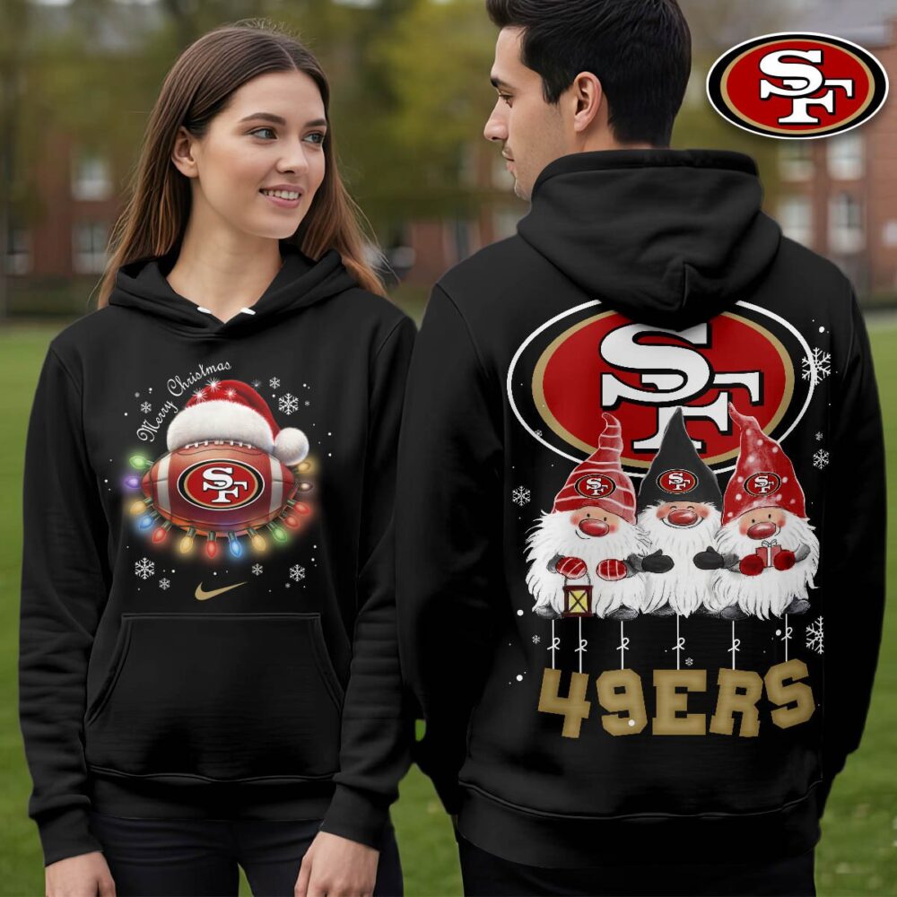San Francisco 49ers | Premium NFL Christmas Gnomes Hoodie NY
