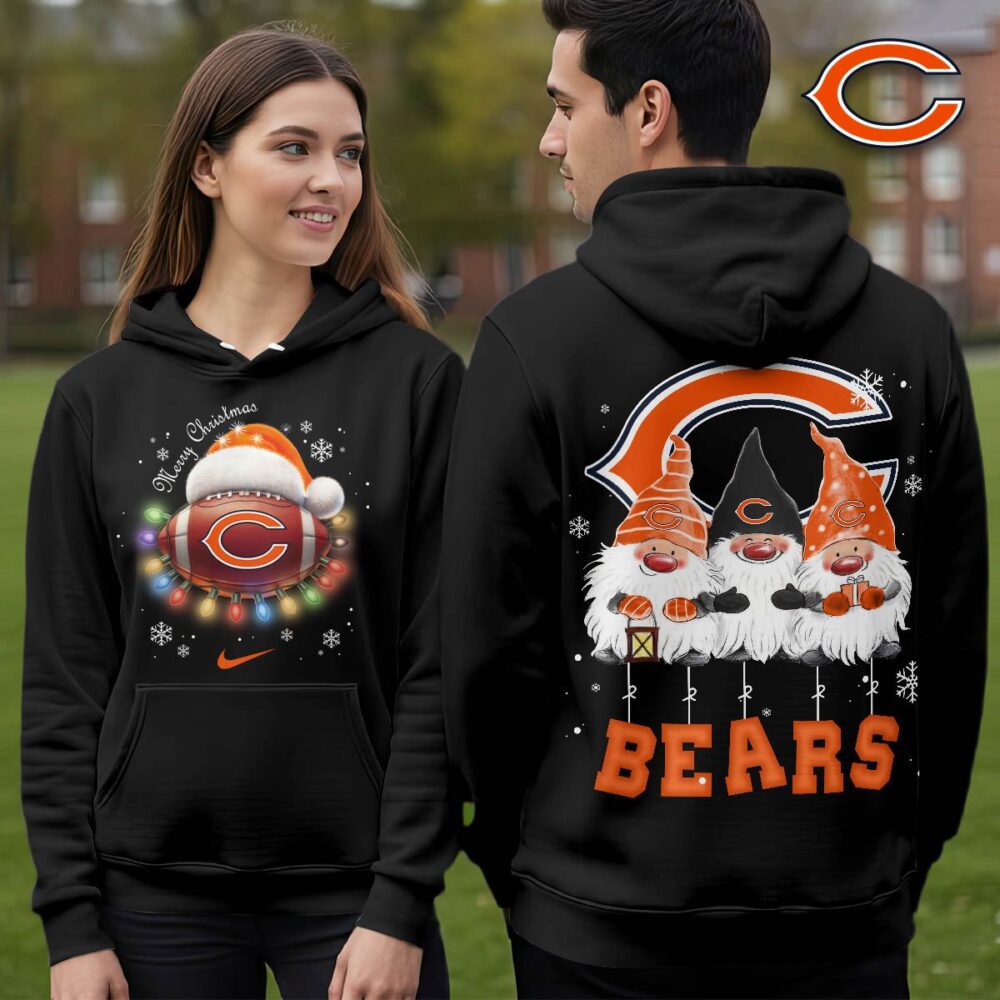 Chicago Bears | Premium NFL Christmas Gnomes Hoodie NY