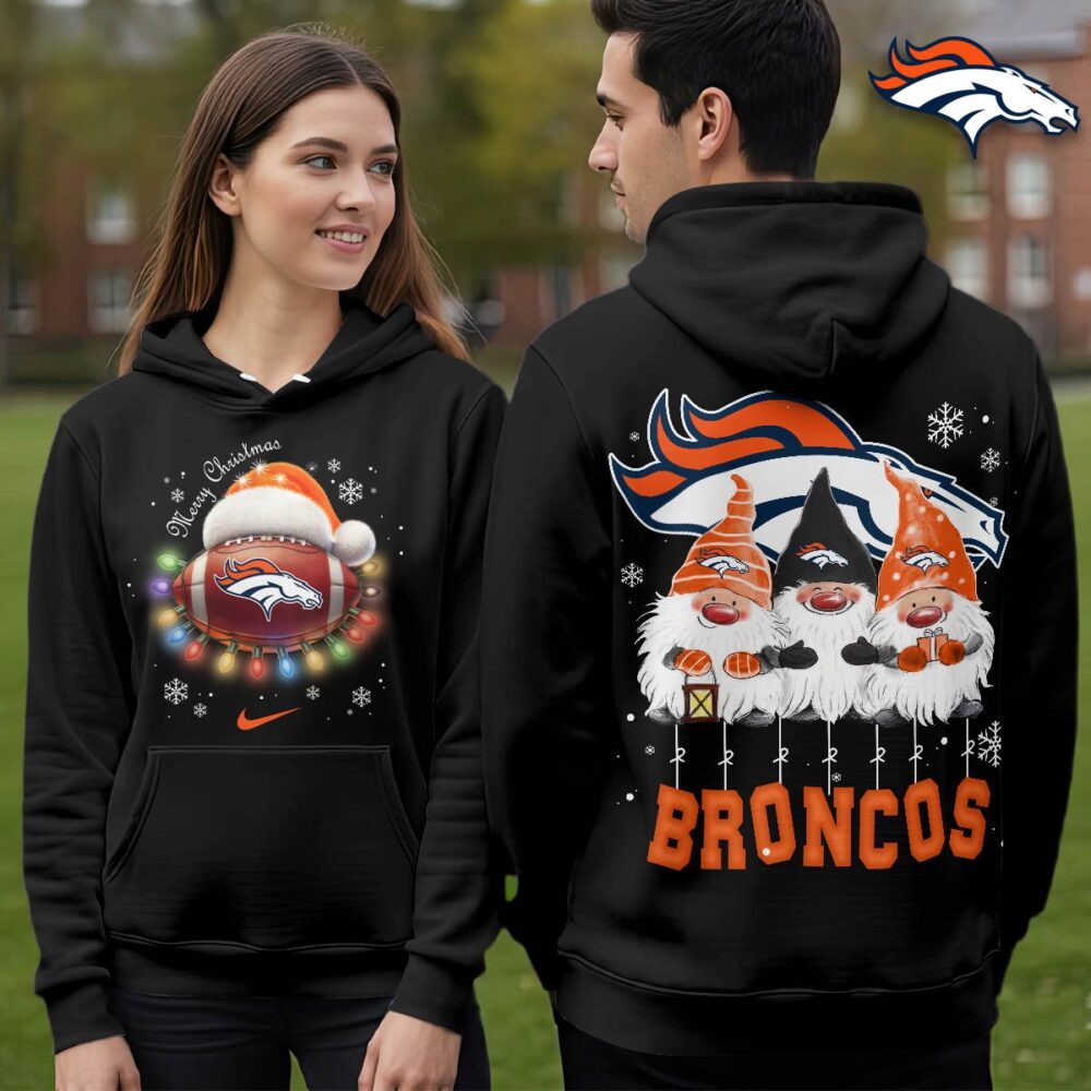 Denver Broncos | Premium NFL Christmas Gnomes Hoodie NY