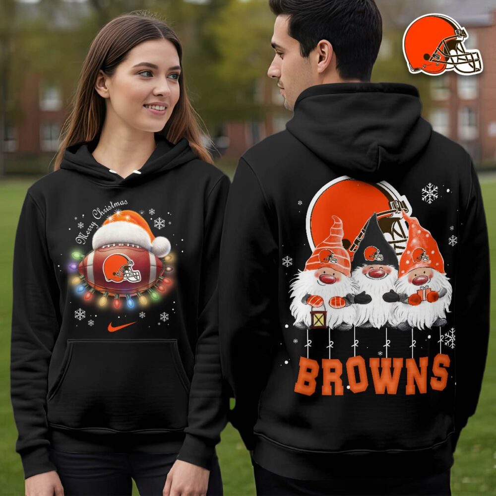 Cleveland Browns | Premium NFL Christmas Gnomes Hoodie NY