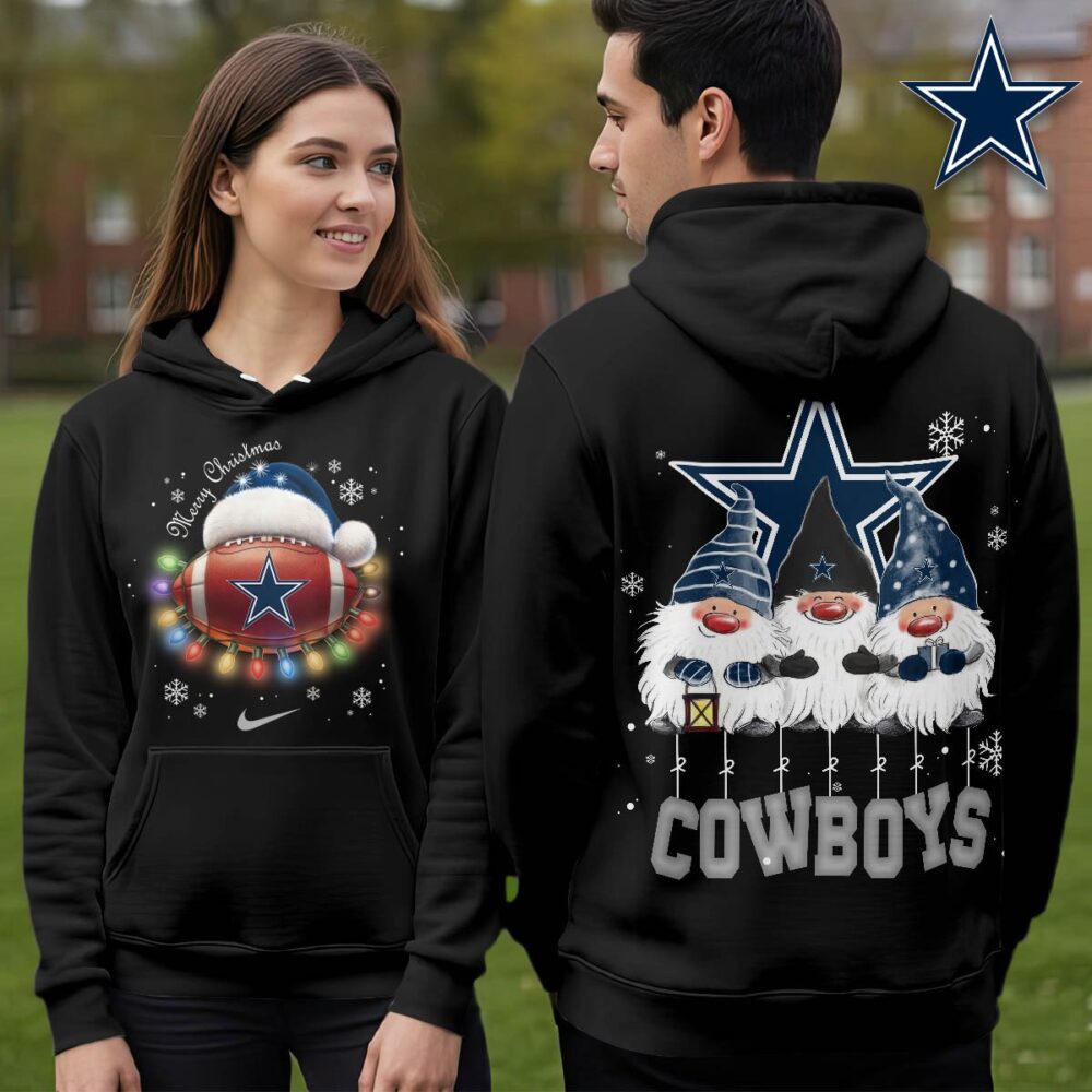 Dallas Cowboys | Premium NFL Christmas Gnomes Hoodie NY