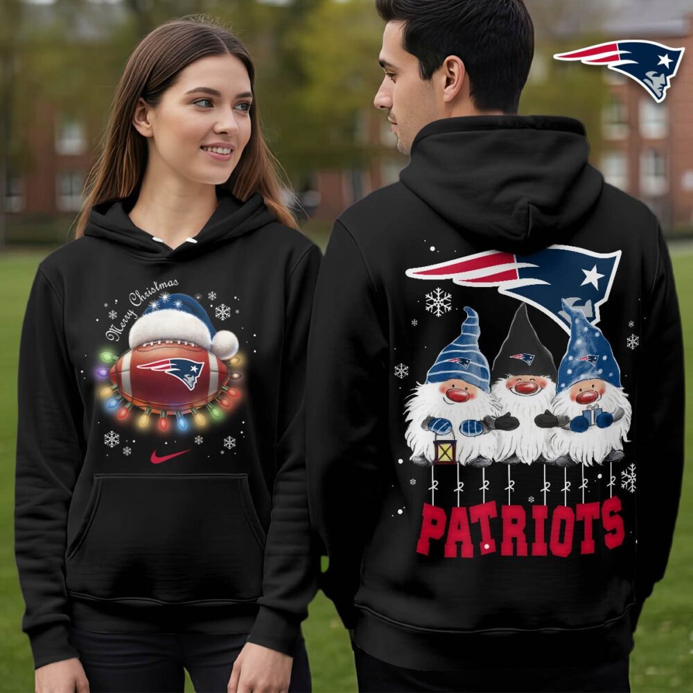 New England Patriots | Premium NFL Christmas Gnomes Hoodie NY