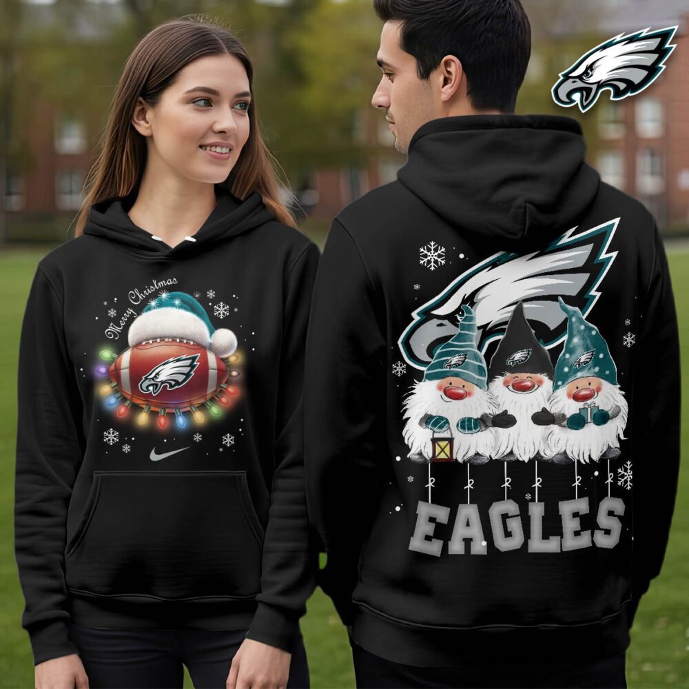 Philadelphia Eagles | Premium NFL Christmas Gnomes Hoodie NY
