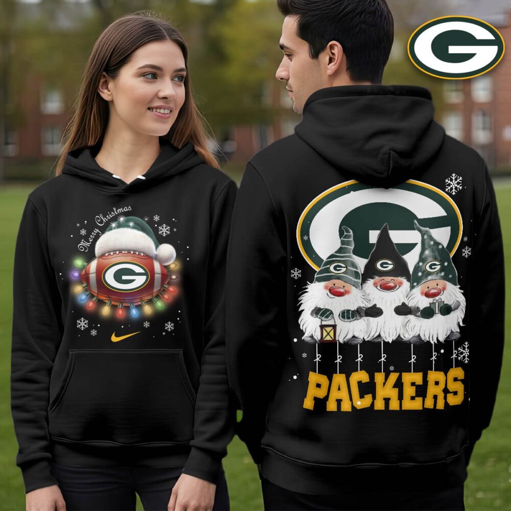 Green Bay Packers | Premium NFL Christmas Gnomes Hoodie NY