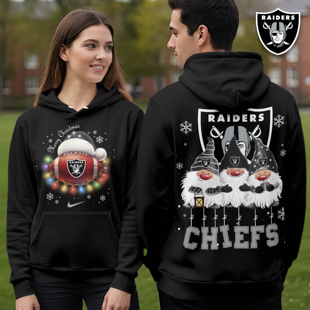 Las Vegas Raiders | Premium NFL Christmas Gnomes Hoodie NY