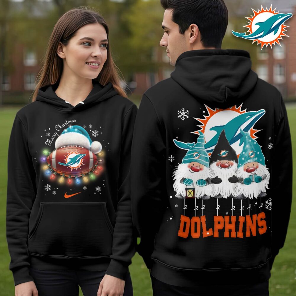 Miami Dolphins | Premium NFL Christmas Gnomes Hoodie NY