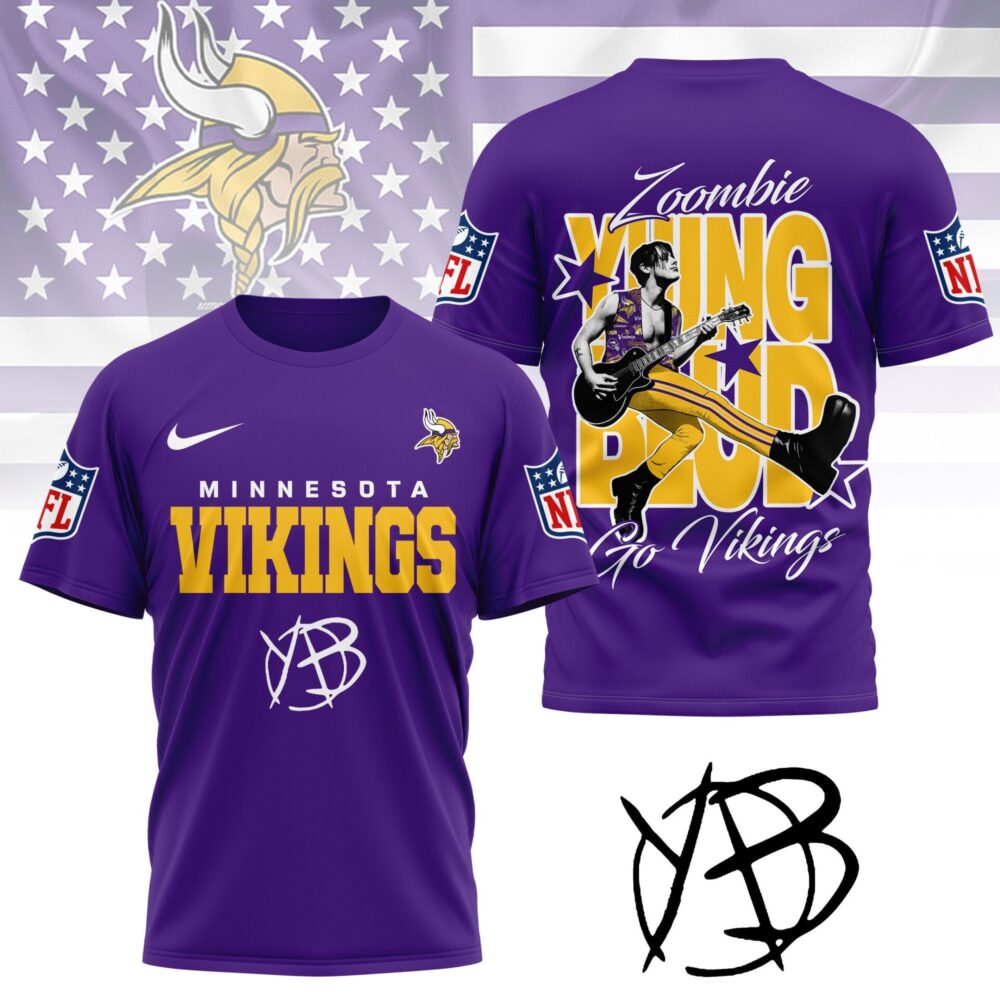 Minnesota Vikings | Premium NFL Yungblud Fan 3D Shirt NY