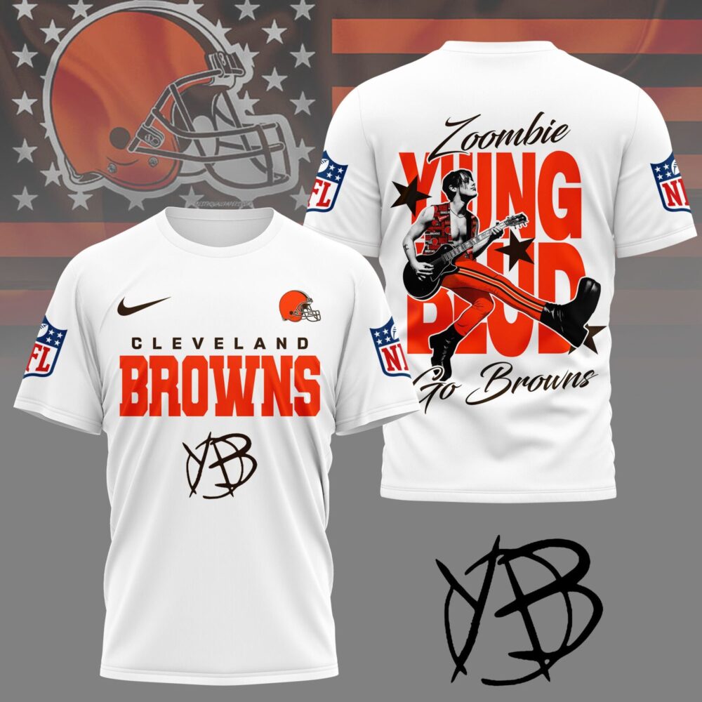 Cleveland Browns | Premium NFL Yungblud Fan 3D Shirt NY