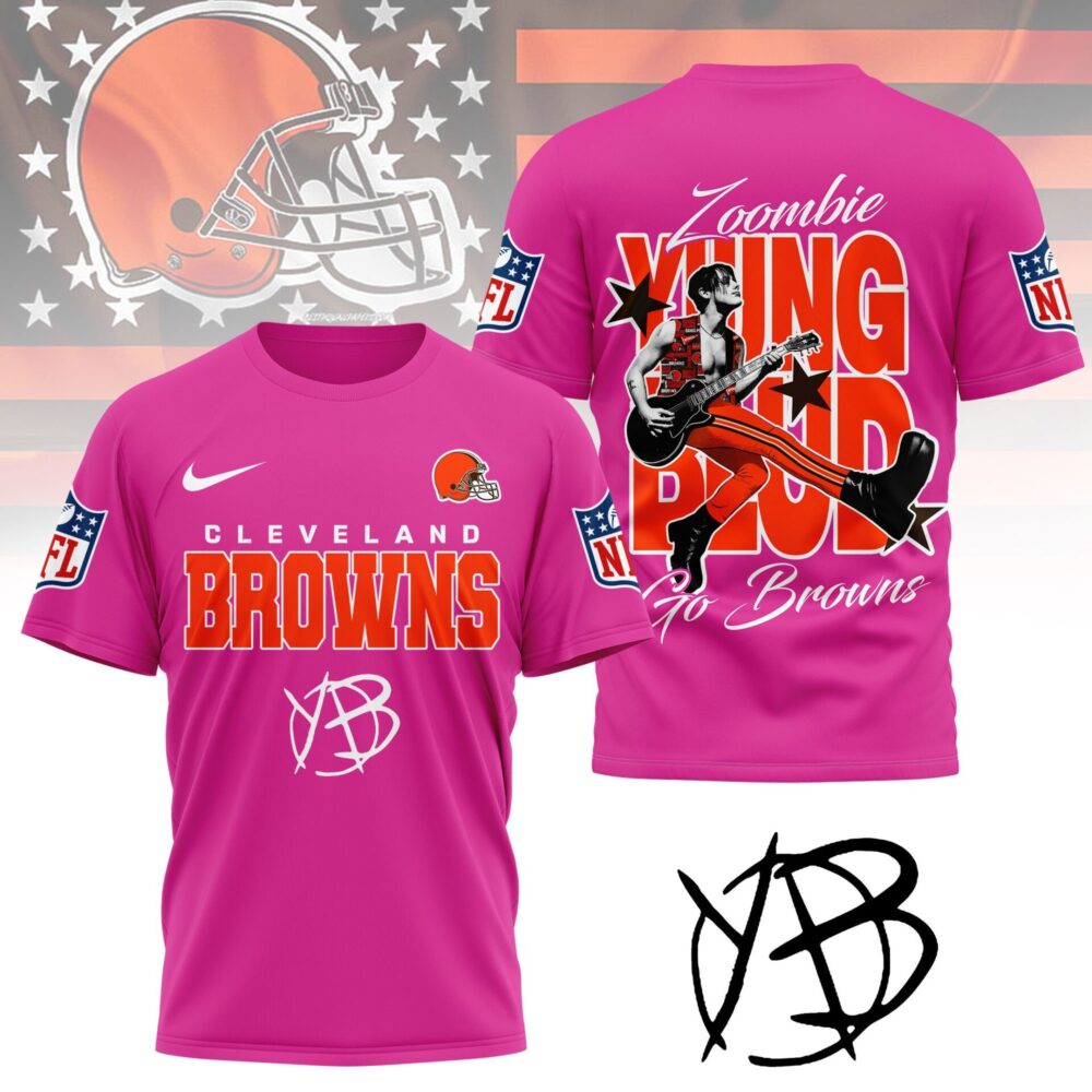 Cleveland Browns | Premium NFL Yungblud Fan 3D Shirt NY