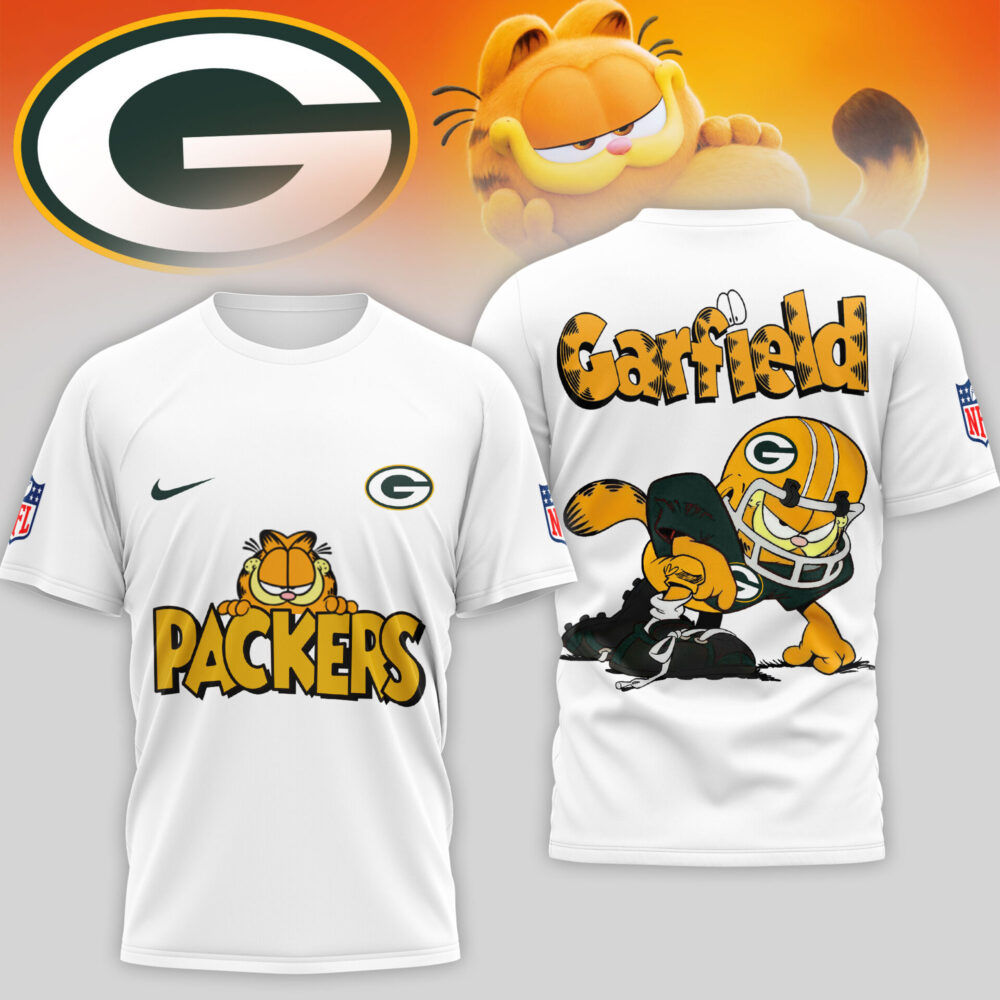 Green Bay Packers | Premium NFL Garfield Cat 3D Shirt TD