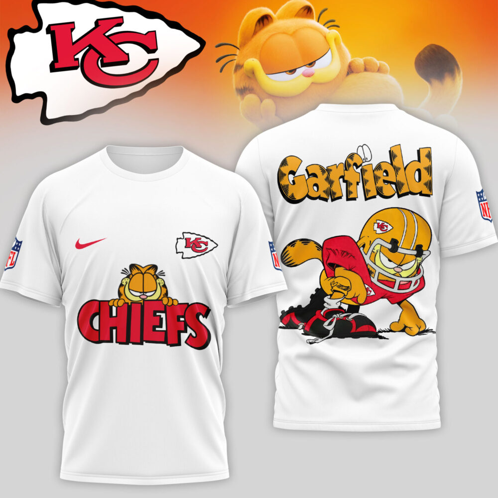 Kansas City Chiefs | Premium NFL Garfield Cat 3D Shirt TD
