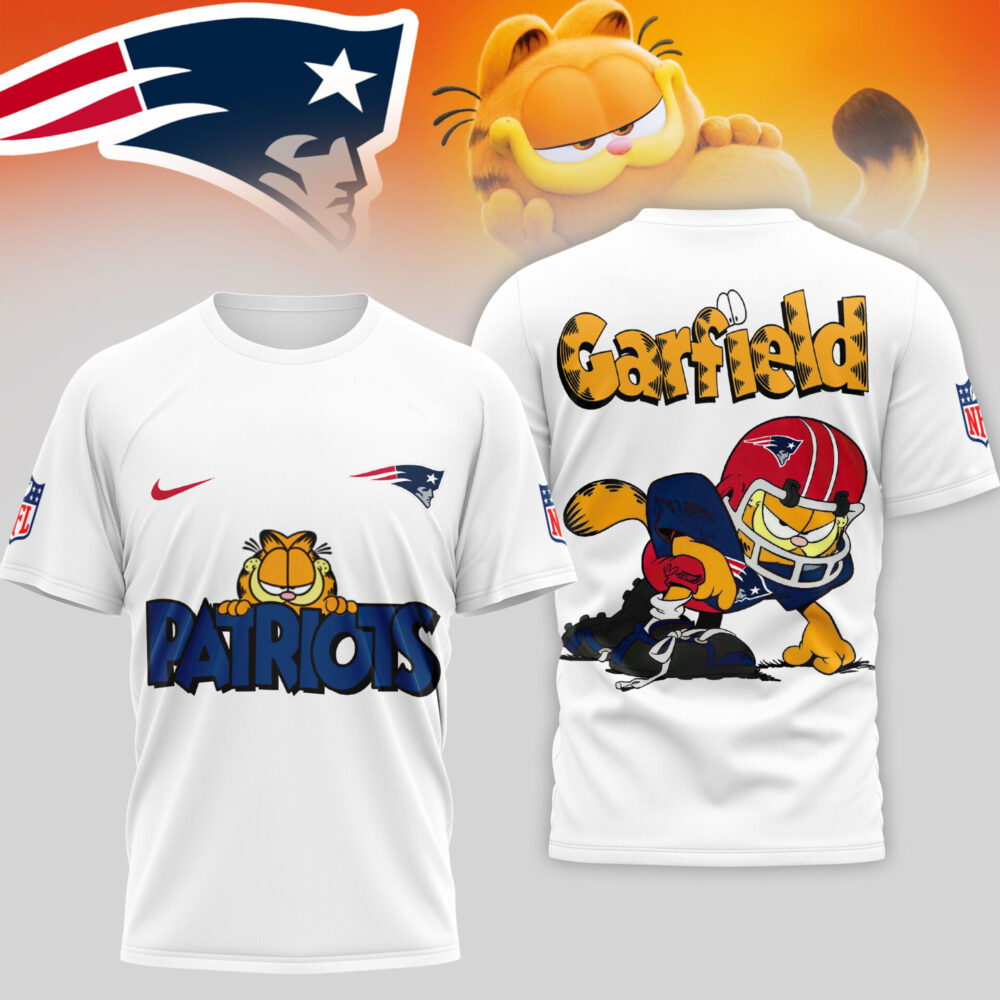 New England Patriots | Premium NFL Garfield Cat 3D Shirt TD