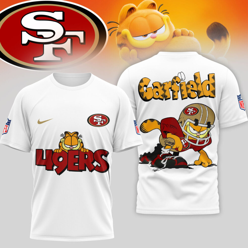 San Francisco 49ers | Premium NFL Garfield Cat 3D Shirt TD
