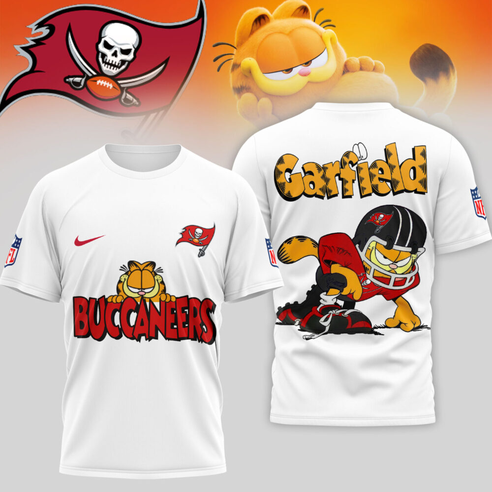 Tampa Bay Buccaneers | Premium NFL Garfield Cat 3D Shirt TD
