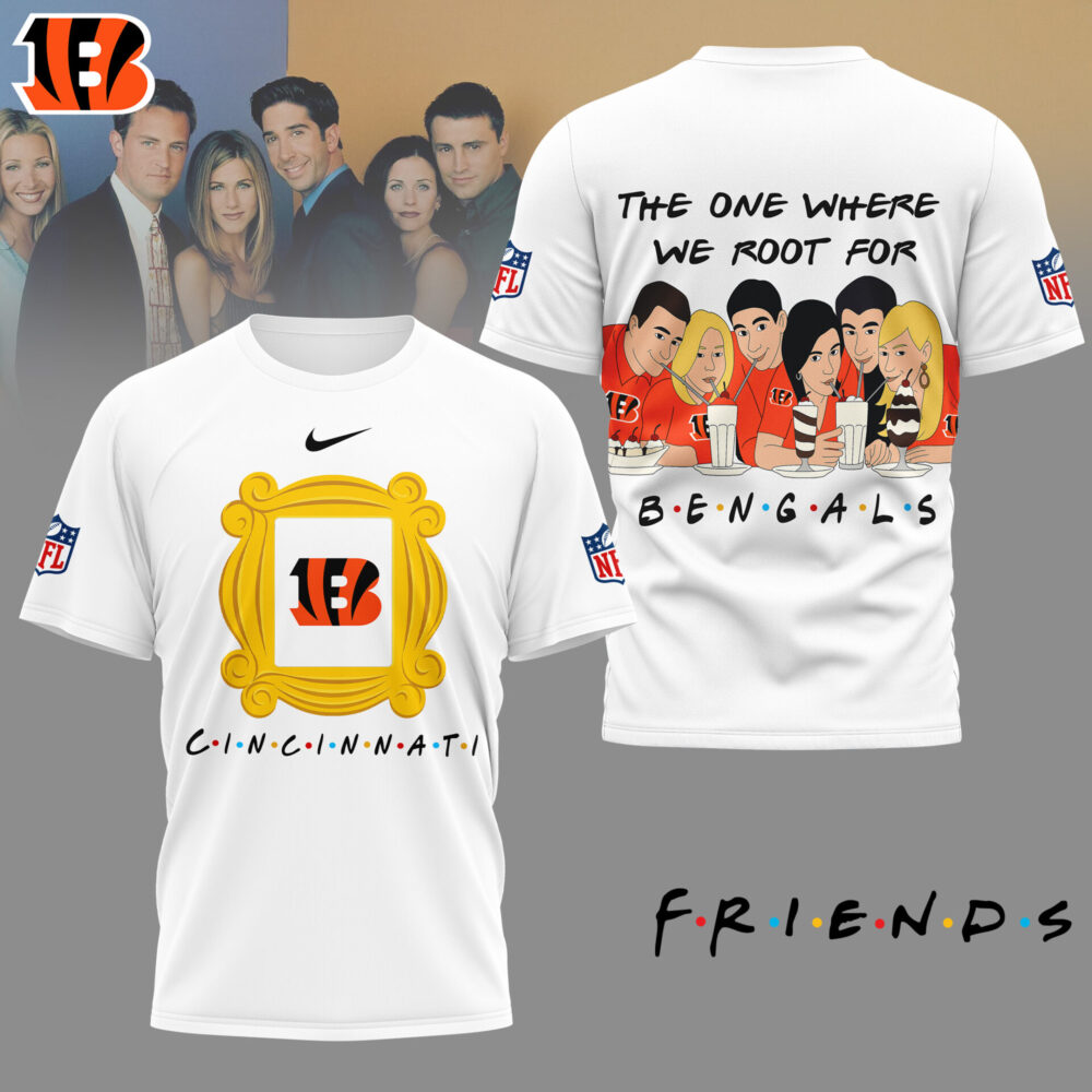 Cincinnati Bengals | Premium NFL and F.R.I.E.N.D.S Fan 3D Shirt HI