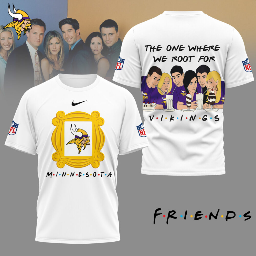 Minnesota Vikings | Premium NFL and F.R.I.E.N.D.S Fan 3D Shirt HI