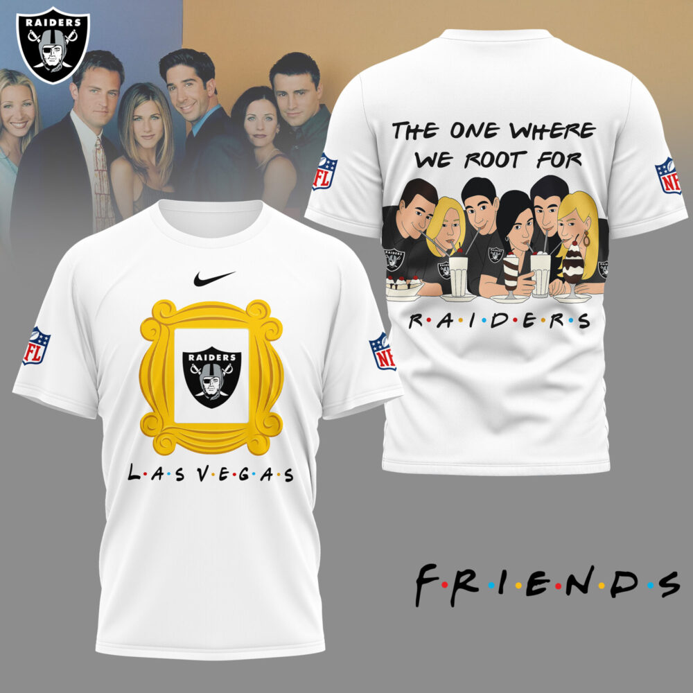 Las Vegas Raiders | Premium NFL and F.R.I.E.N.D.S Fan 3D Shirt HI