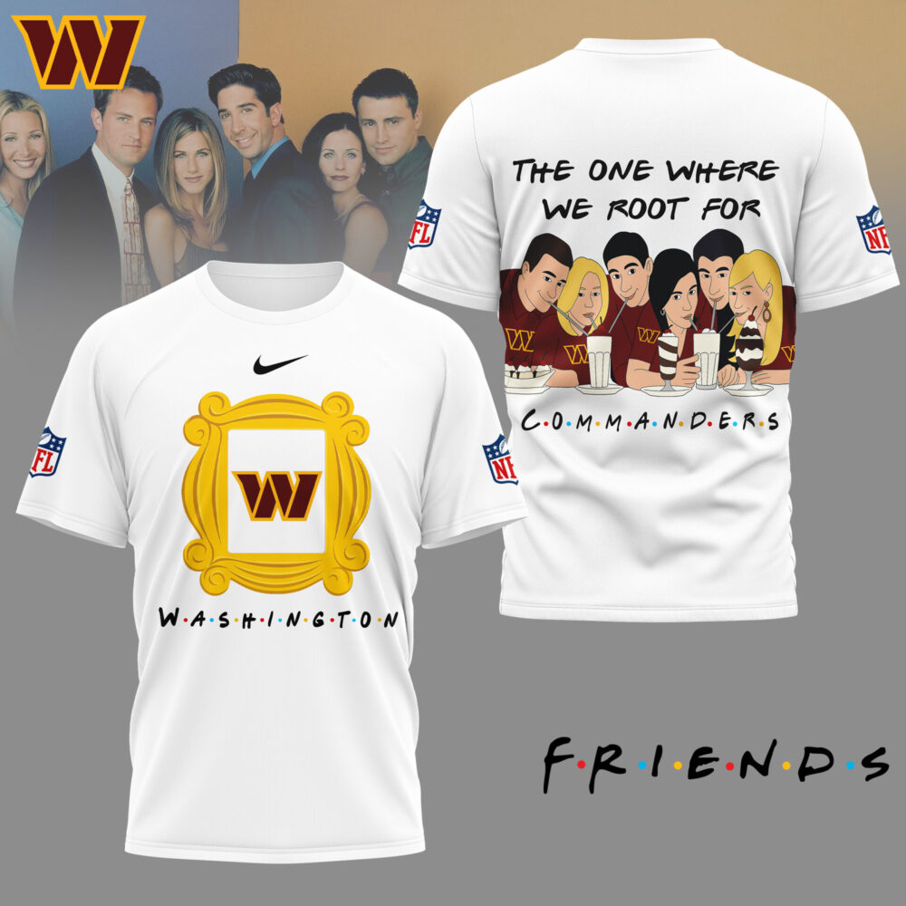 Washington Commanders | Premium NFL and F.R.I.E.N.D.S Fan 3D Shirt HI