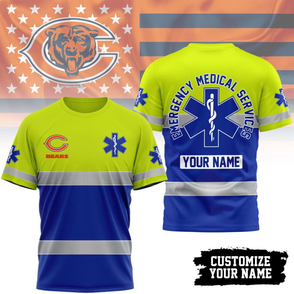 Chicago Bears | Premium NFL Emergency Medical Services 3D Shirt TD