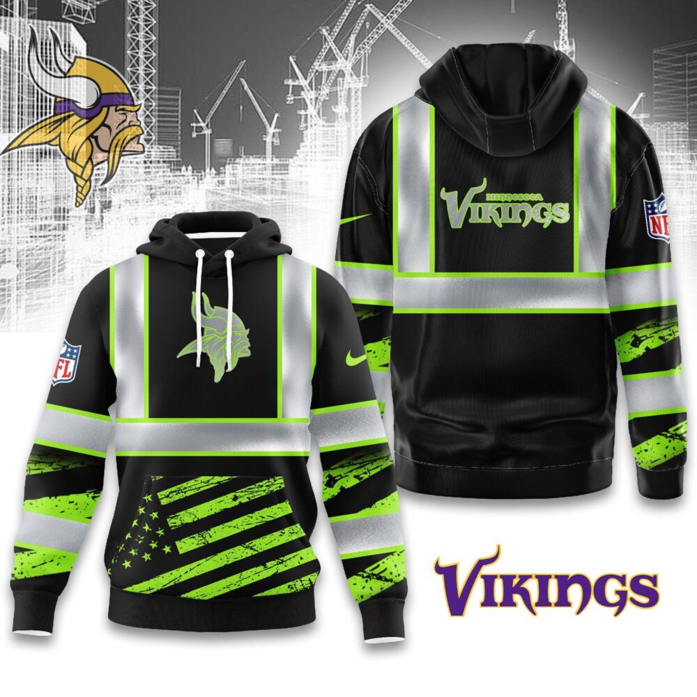 Minnesota Vikings | Premium NFL Safety Hi-Vis Hoodie MM