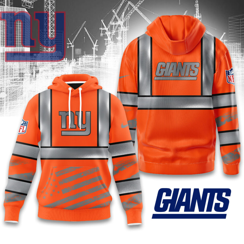 New York Giants | Premium NFL Safety Hi-Vis Hoodie MM - XL, Orange