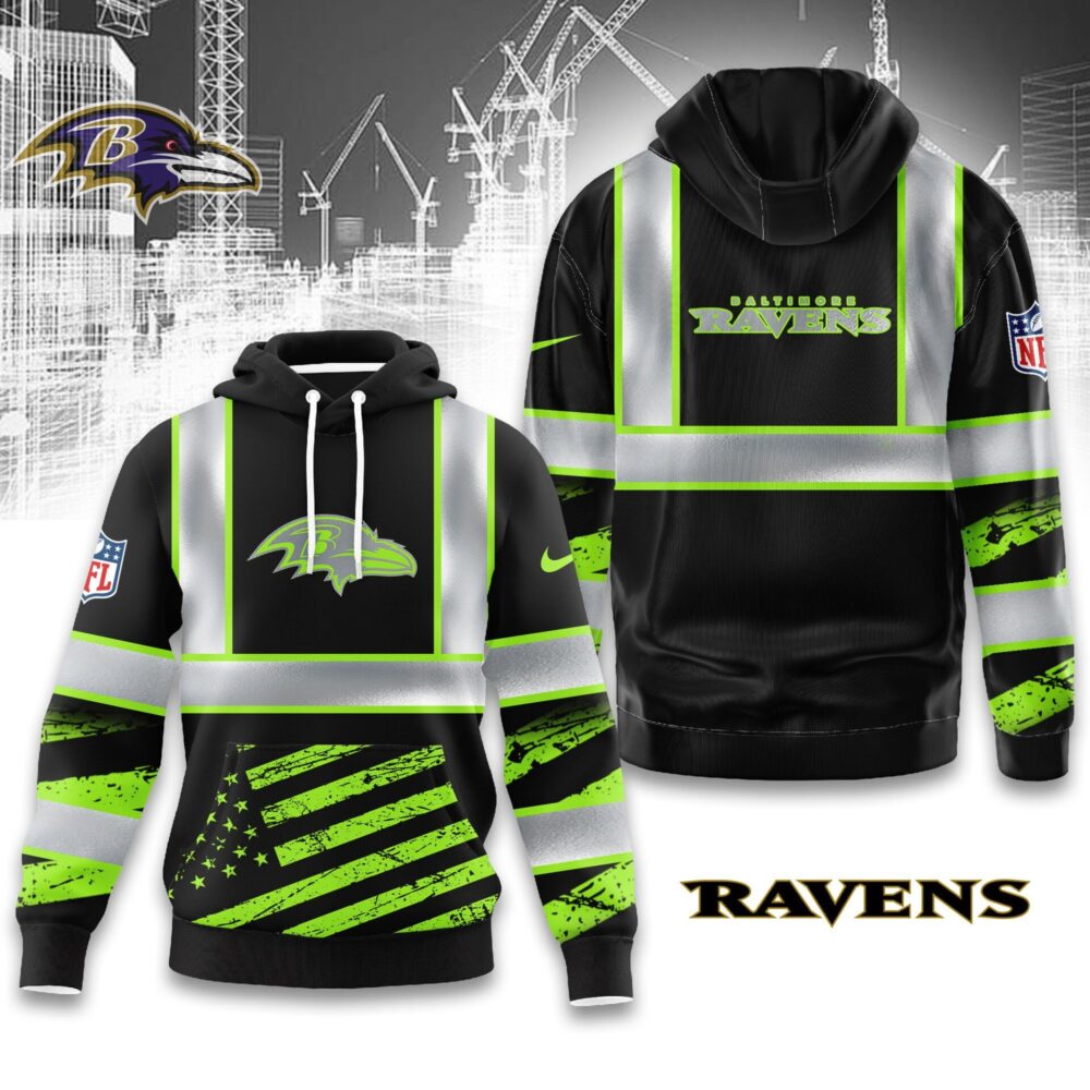 Baltimore Ravens | Premium NFL Safety Hi-Vis Hoodie MM