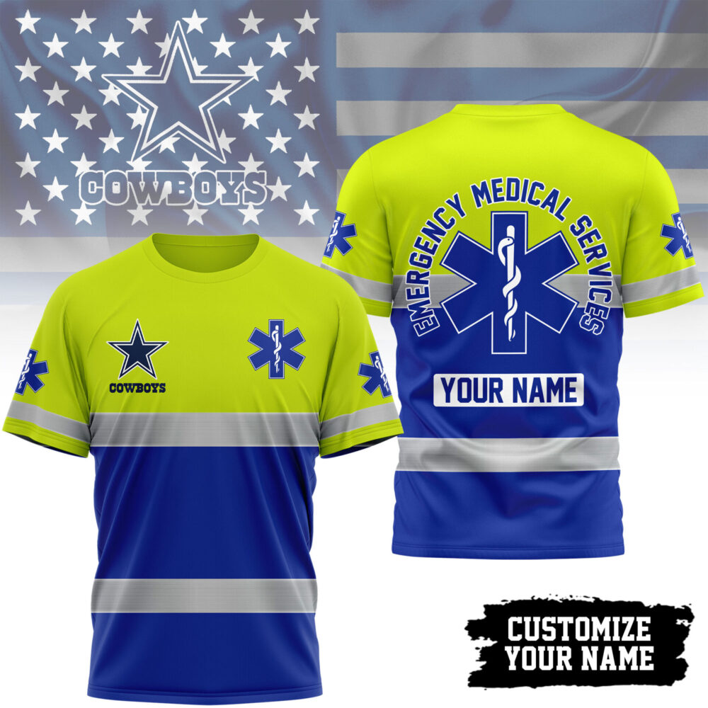 Dallas Cowboys | Premium NFL Emergency Medical Services 3D Shirt TD