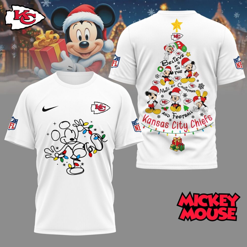 Kansas City Chiefs | Premium NFL Mickey Mouse Christmas 3D Shirt NY