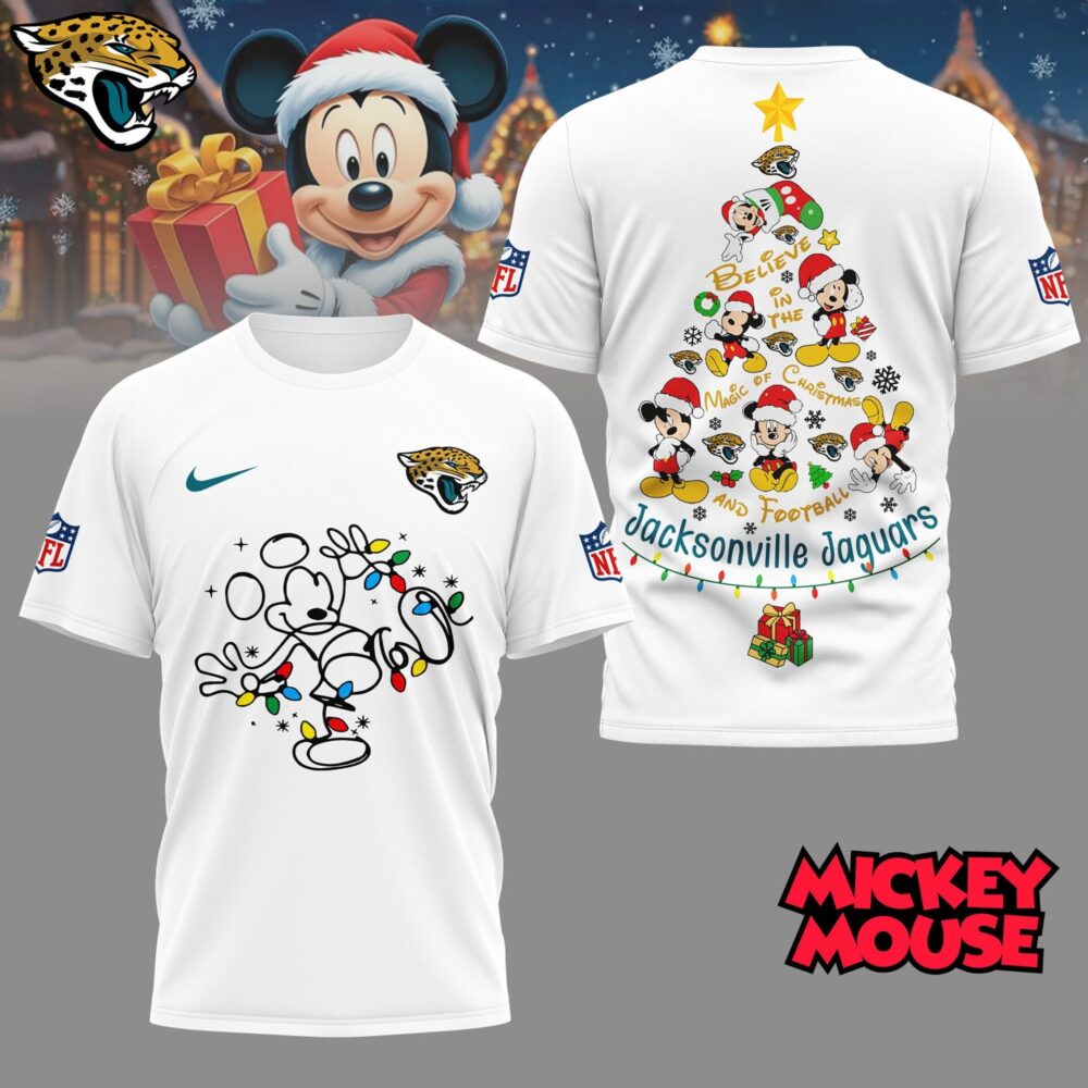 Jacksonville Jaguars | Premium NFL Mickey Mouse Christmas 3D Shirt NY