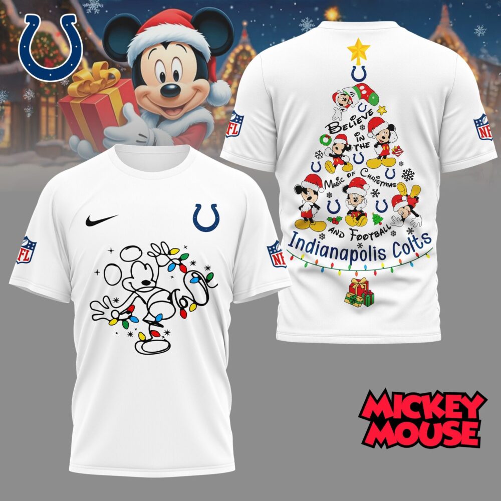 Indianapolis Colts | Premium NFL Mickey Mouse Christmas 3D Shirt NY