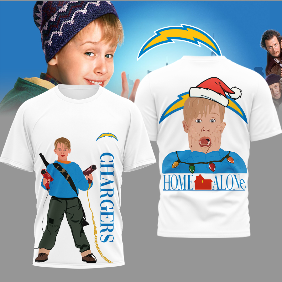 Los Angeles Chargers | Premium NFL and Home Alone Fan 3D Shirt HI