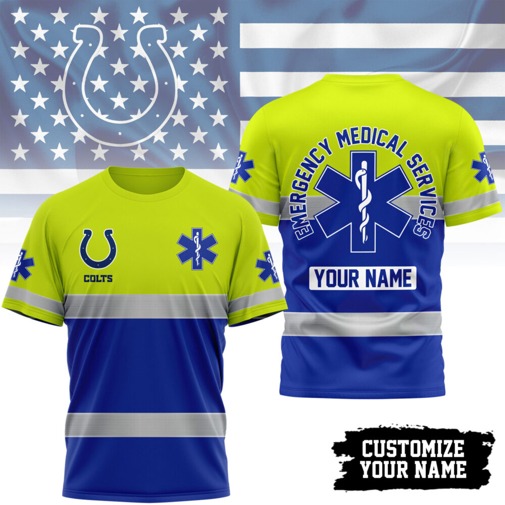 Indianapolis Colts | Premium NFL Emergency Medical Services 3D Shirt TD