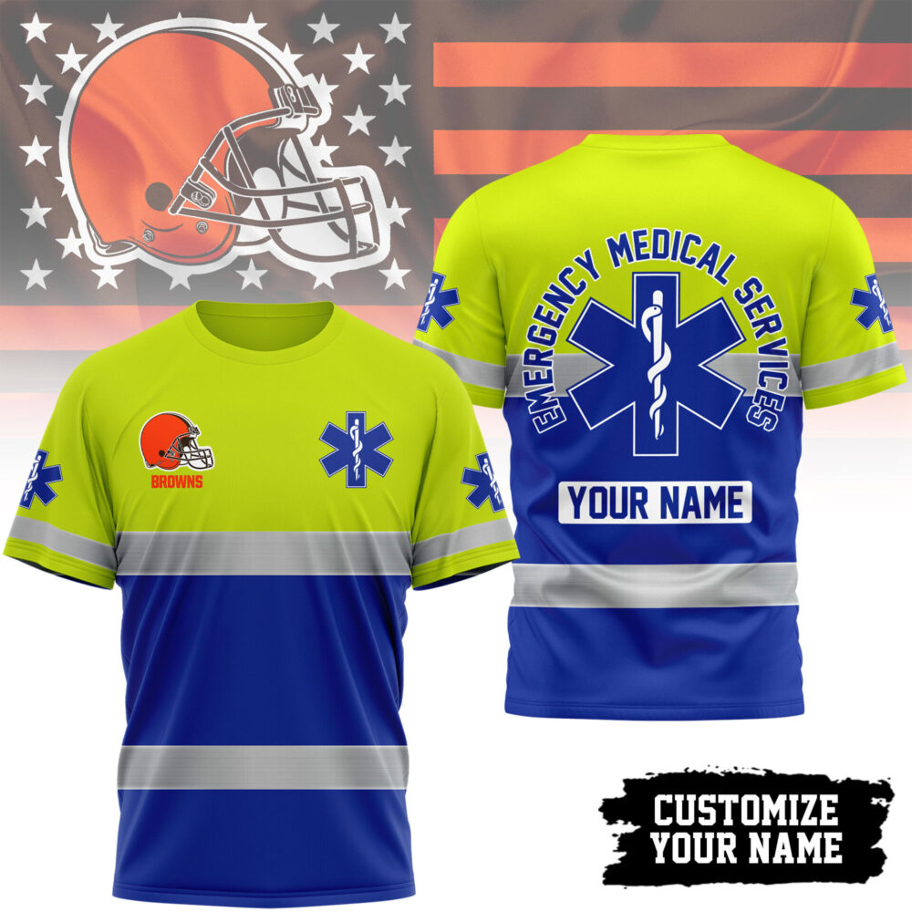 Cleveland Browns | Premium NFL Emergency Medical Services 3D Shirt TD