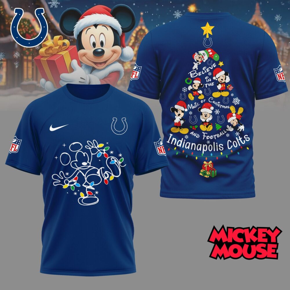 Indianapolis Colts | Premium NFL Mickey Mouse Christmas 3D Shirt NY