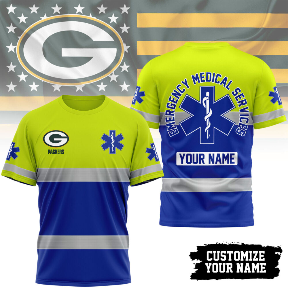 Green Bay Packers | Premium NFL Emergency Medical Services 3D Shirt TD