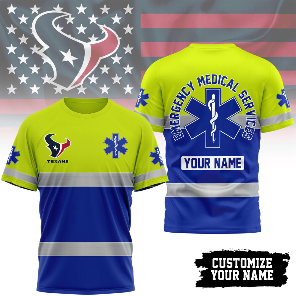 Houston Texans | Premium NFL Emergency Medical Services 3D Shirt TD