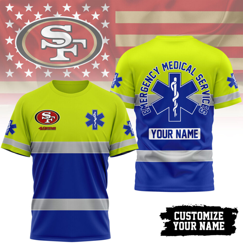 San Francisco 49ers | Premium NFL Emergency Medical Services 3D Shirt TD
