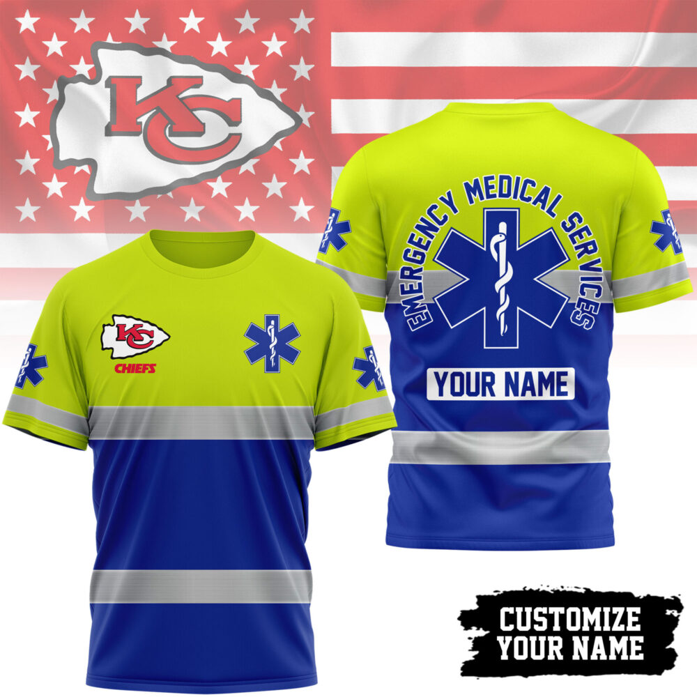 Kansas City Chiefs | Premium NFL Emergency Medical Services 3D Shirt TD