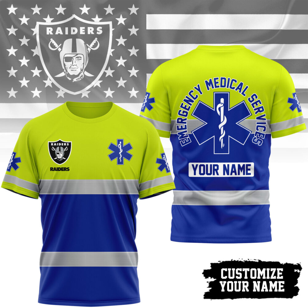 Las Vegas Raiders | Premium NFL Emergency Medical Services 3D Shirt TD