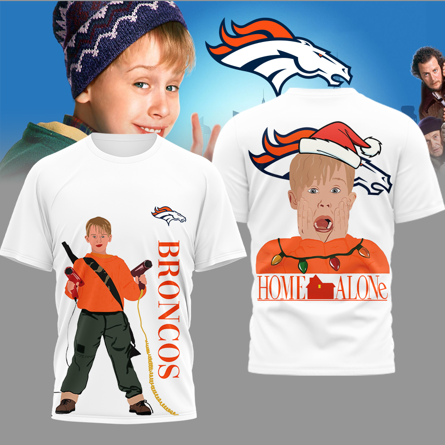 Denver Broncos | Premium NFL and Home Alone Fan 3D Shirt HI