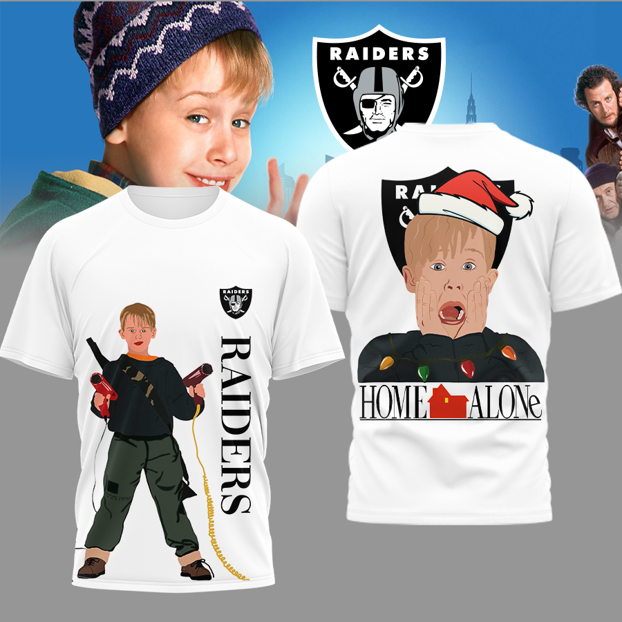 Las Vegas Raiders | Premium NFL and Home Alone Fan 3D Shirt HI