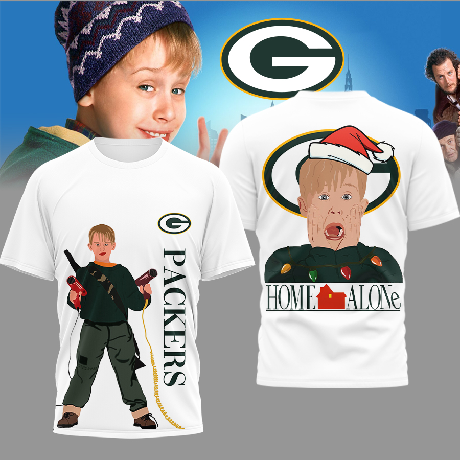 Green Bay Packers | Premium NFL and Home Alone Fan 3D Shirt HI