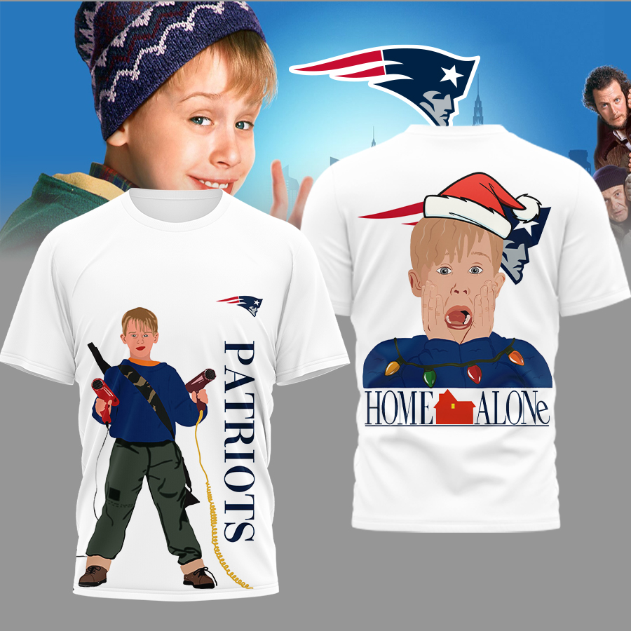 New England Patriots | Premium NFL and Home Alone Fan 3D Shirt HI
