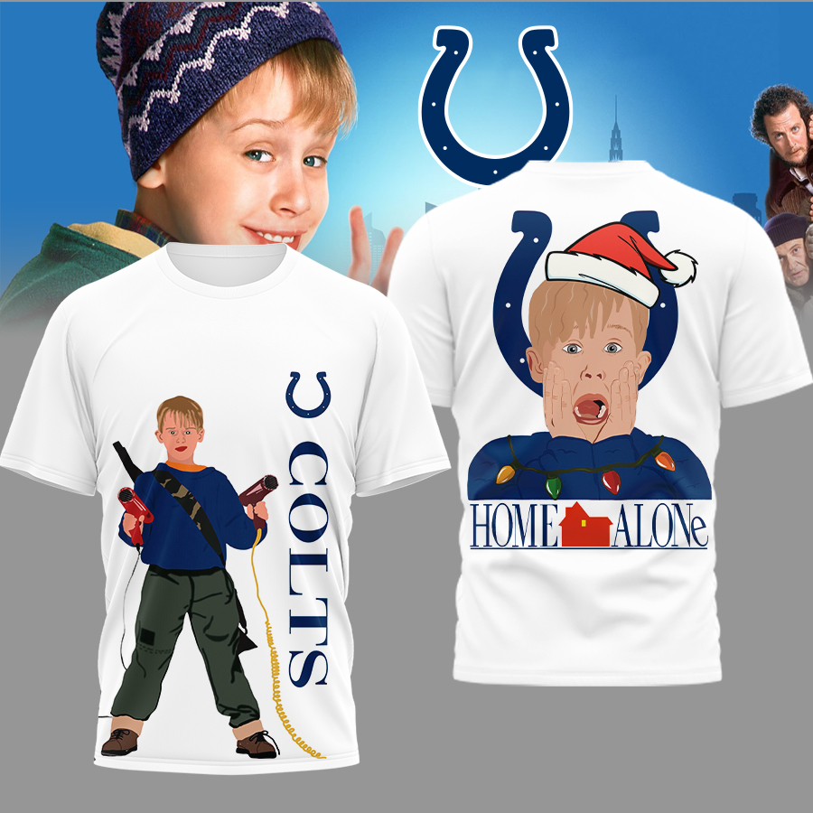 Indianapolis Colts | Premium NFL and Home Alone Fan 3D Shirt HI