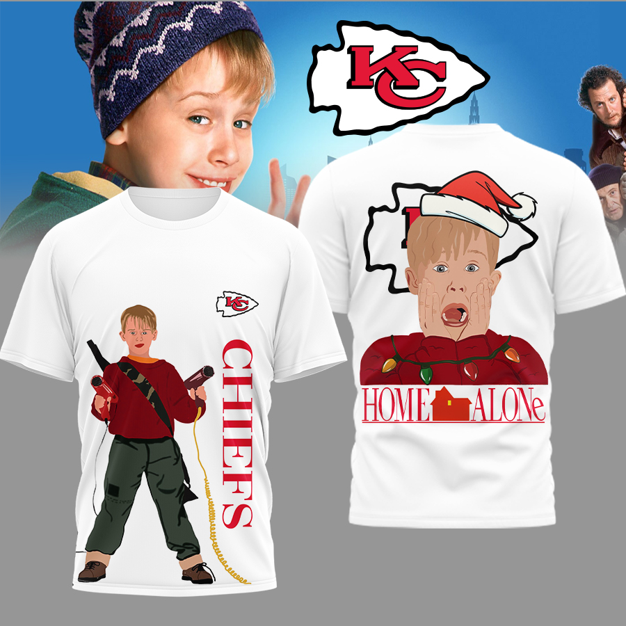 Kansas City Chiefs | Premium NFL and Home Alone Fan 3D Shirt HI