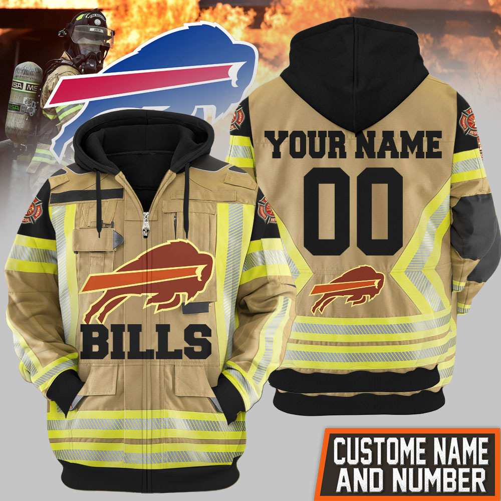 Buffalo Bills | Premium NFL Firefighter Zip Hoodie TD